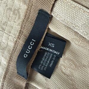 Gucci Tan Monogram Patterned Hat XS